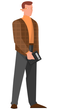 Accountant office manager  Illustration