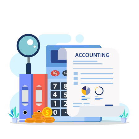 Accounting And Tax Calculation  Illustration