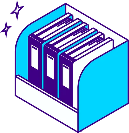 Accounting files  Illustration