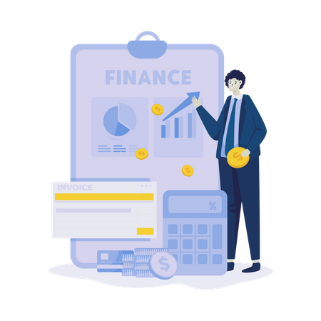 Accounting finance division  Illustration