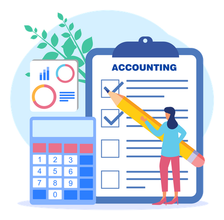 Best Accounting Management Illustration download in PNG & Vector format