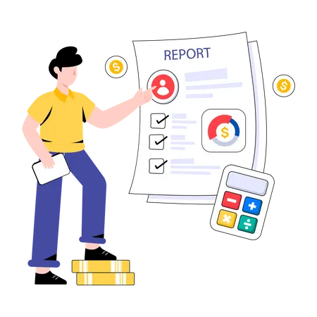 Accounts Report  Illustration