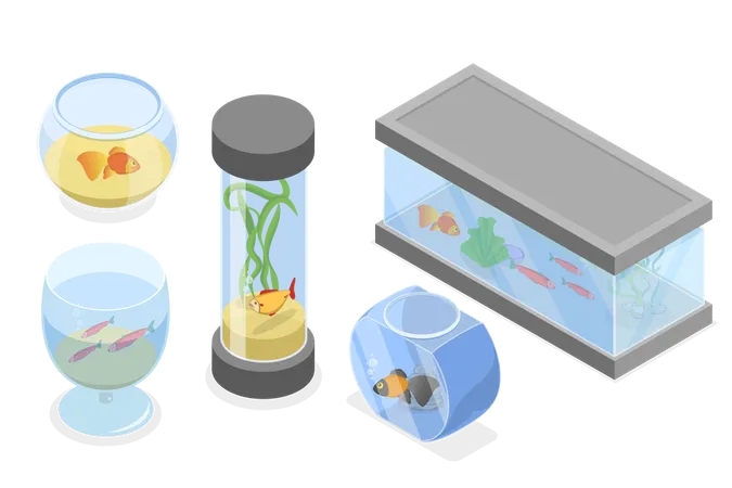 Aquariums domestiques  Illustration