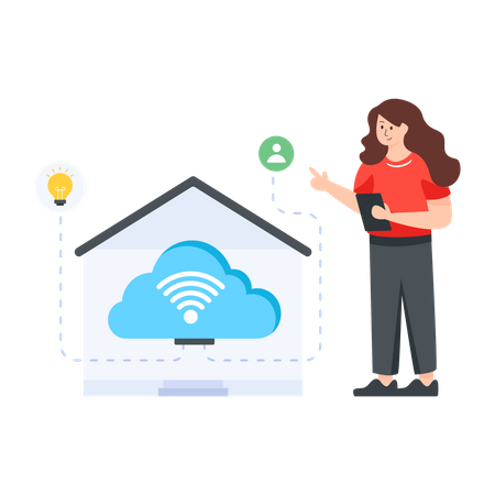 Nuage domestique  Illustration