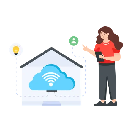 Nuage domestique  Illustration