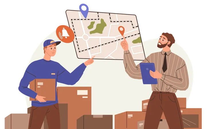 International Logistic Global Delivery Export Vector The Accuracy Cargo Delivery Information Is Essential In International Logistics Import And Export Shipping Are Central To Global Logistic Illustration