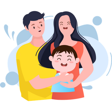 Aceptando el regalo de la paternidad  Ilustración