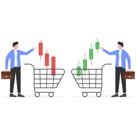 Options et décisions d'achat et de vente  Illustration