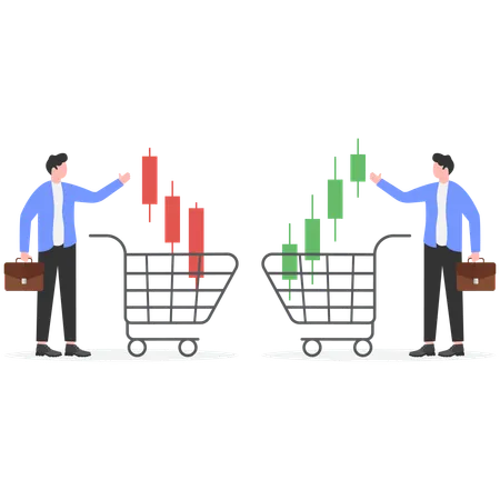 Options et décisions d'achat et de vente  Illustration