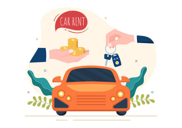 Acheter une voiture en location  Illustration