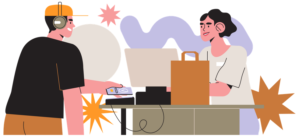 Achats nfc  Illustration