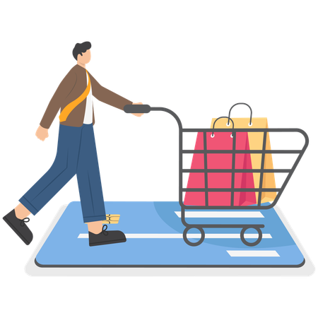 Achats sur Internet  Illustration