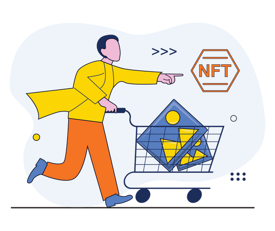 Acheter de l'art nft  Illustration