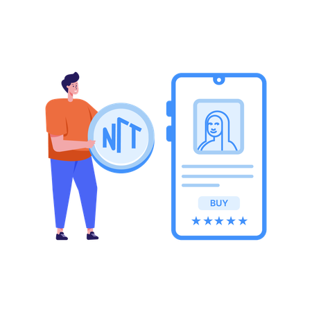 Acheter du NFT  Illustration