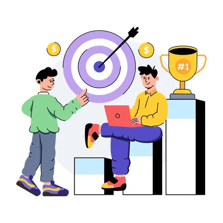 Achieve business target  Illustration