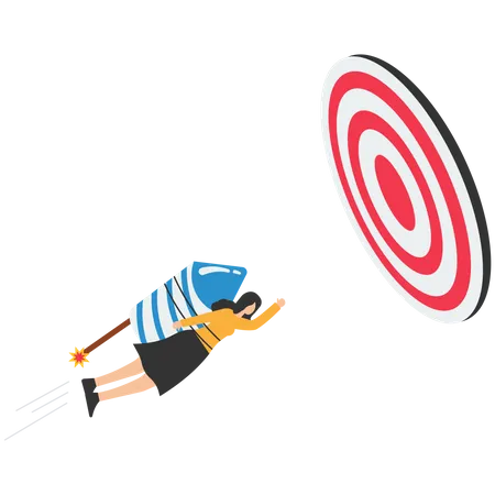 Achieve Success Target  Illustration