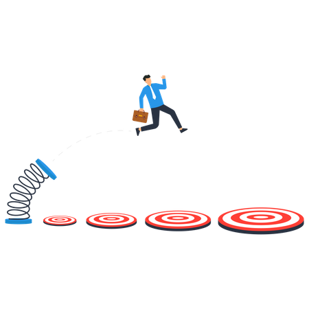 Achieve target  Illustration