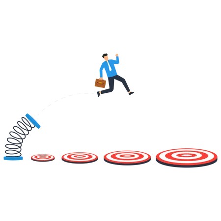 Achieve target  Illustration