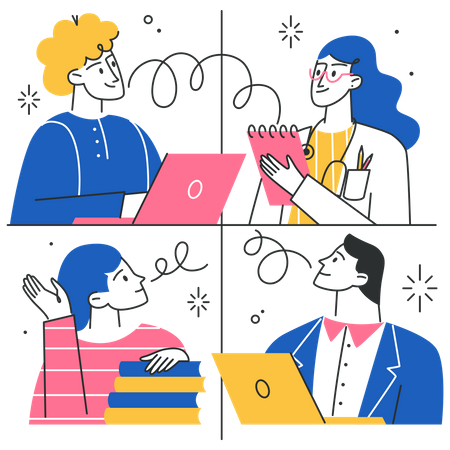 Aconselhamento no local de trabalho  Ilustração