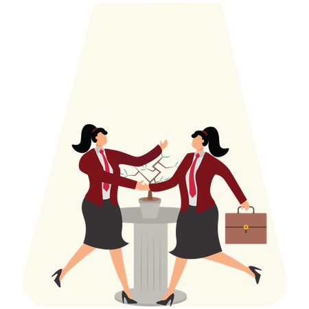 Acordo comercial para ajudar no sucesso empresarial  Ilustração