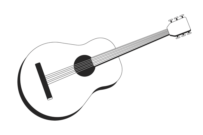 Acoustic guitar  イラスト