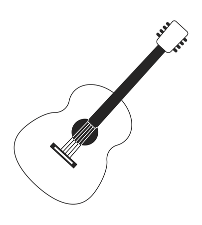 Acoustic guitar  イラスト