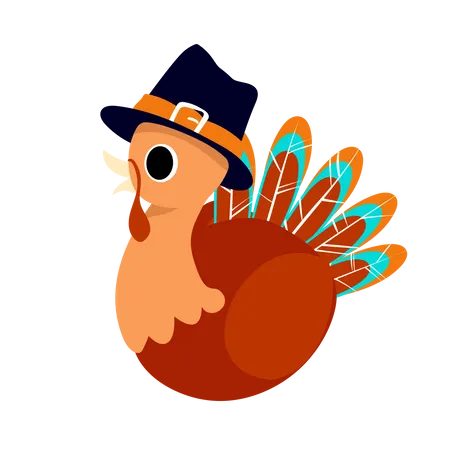 Dinde de Thanksgiving  Illustration