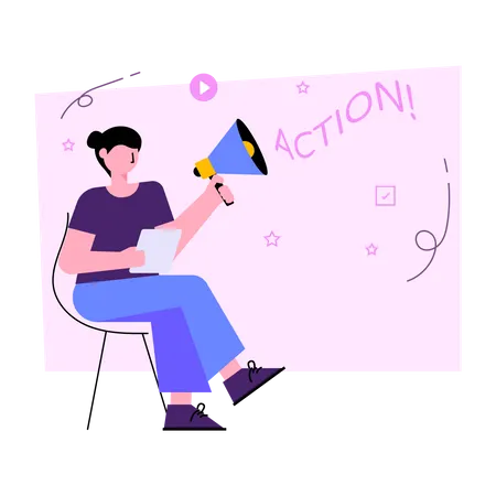 Actions marketing  Illustration
