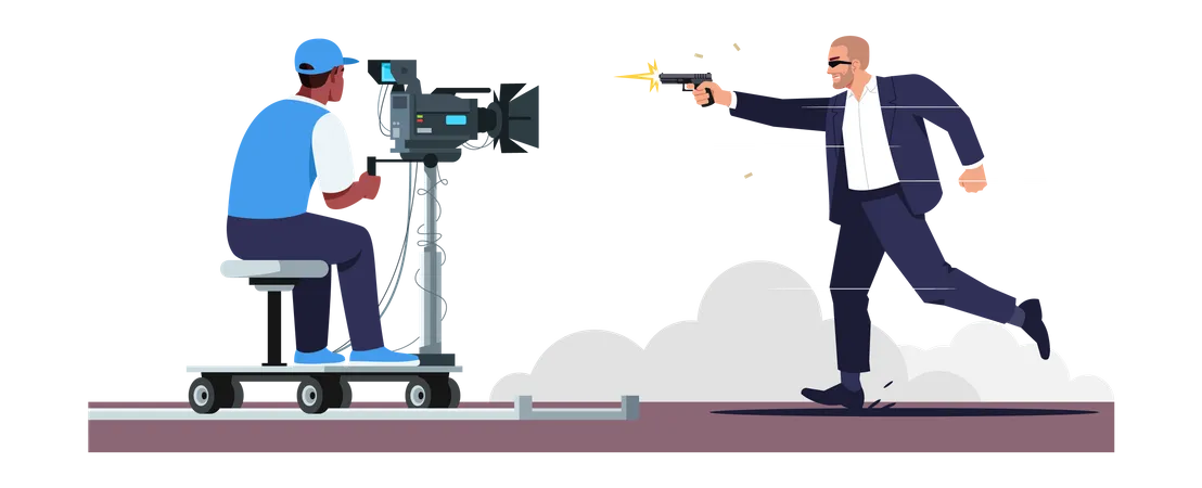 Action movie  Illustration
