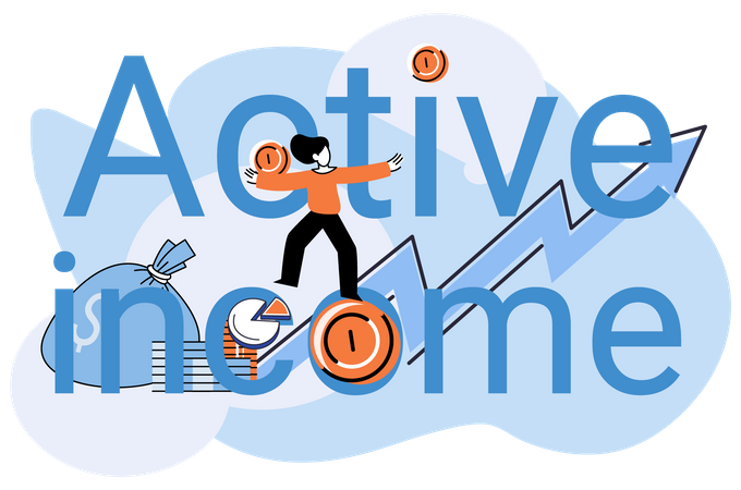 Active Income  Illustration