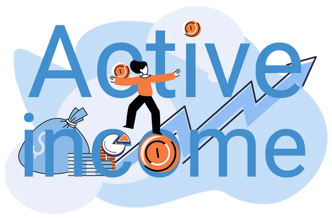 Active Income  Illustration