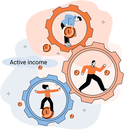 Active income obtained in course of certain activity  Illustration