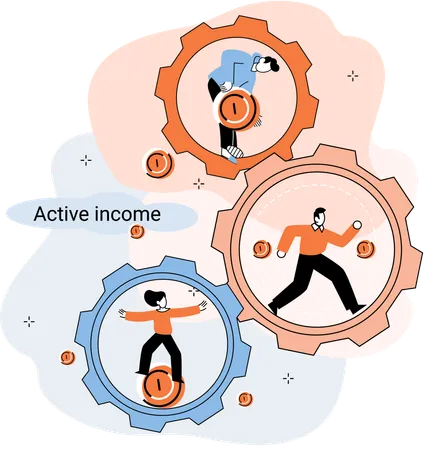 Active income obtained in course of certain activity  Illustration