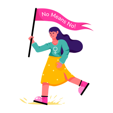 Activist Girl  Illustration