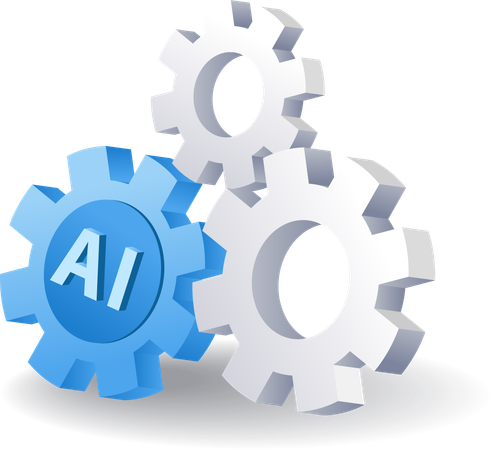 Actualización de inteligencia artificial  Ilustración