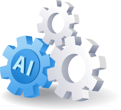 Actualización de inteligencia artificial  Ilustración