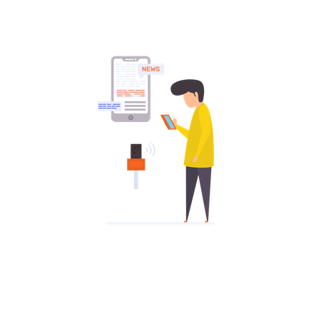 Actualización de las noticias  Ilustración