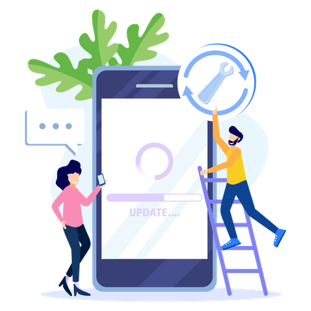 Actualización de software  Ilustración