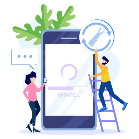 Actualización de software  Ilustración