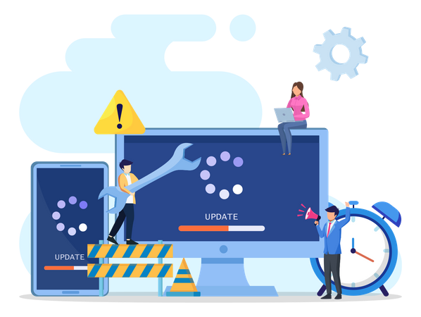 Actualización del sistema operativo  Ilustración