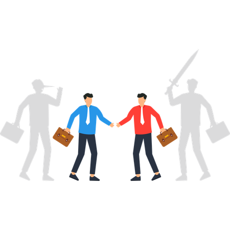 Un acuerdo comercial con sombras de engaño y conflicto  Ilustración