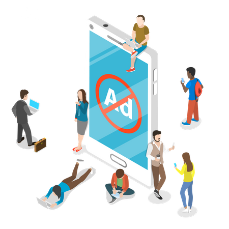 Ad blocking  Illustration