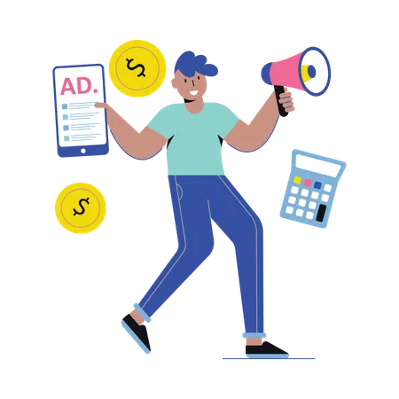 Ad Promotion  Illustration