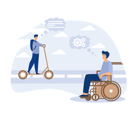 Adaptation sociale des personnes handicapées,  Illustration