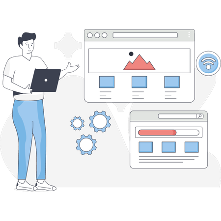 Adaptive interface testing by programming  Illustration