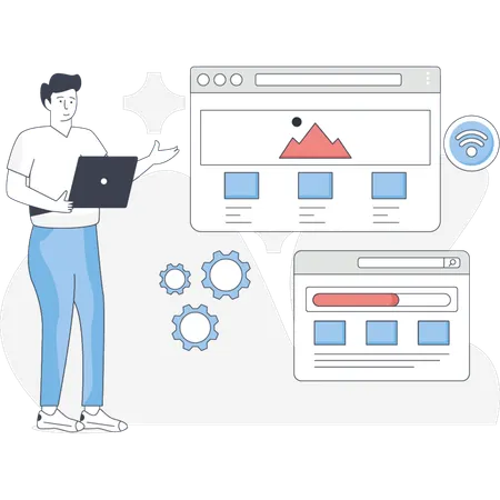 Adaptive interface testing by programming  Illustration