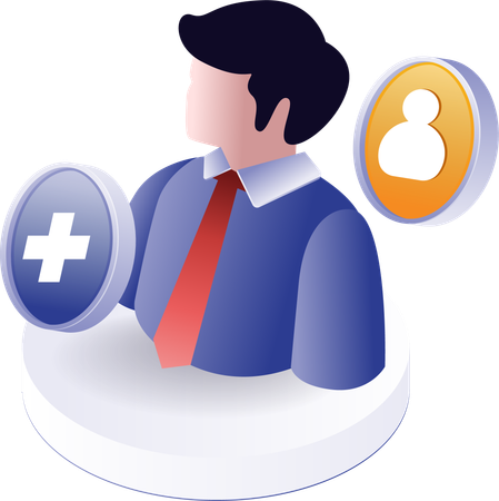 Add followers for business network  Illustration