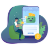 illustrations of add money to wallet
