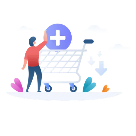 Add To Cart  Illustration