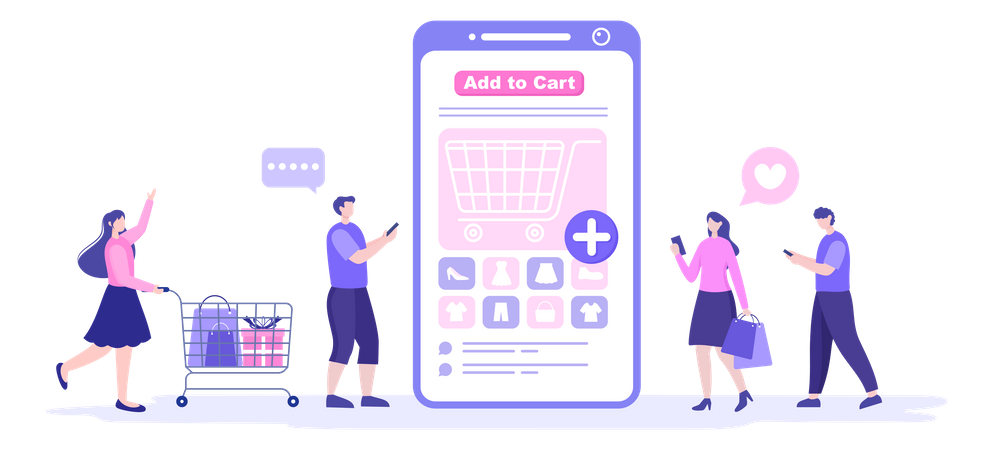 Add To Cart  Illustration